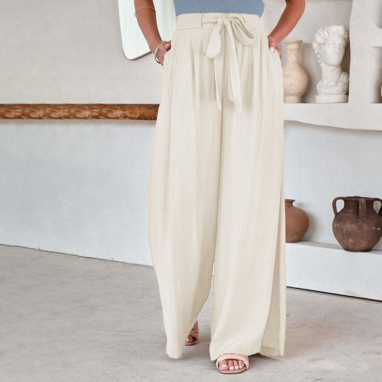 Bali High-Waist Casual Trousers