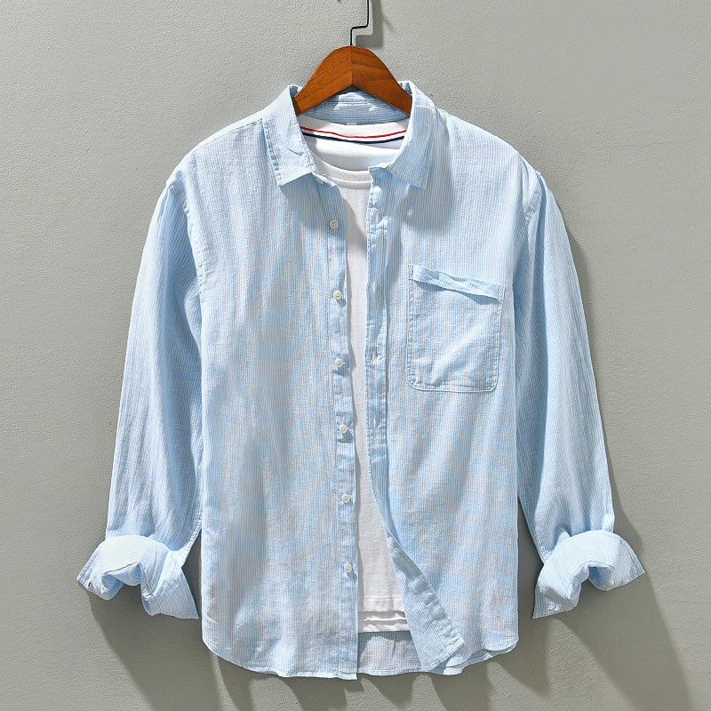 Charles Morrison Holiday Linen Shirt