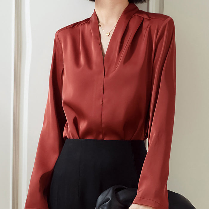 Emie-Daly Penthouse Satin Blouse