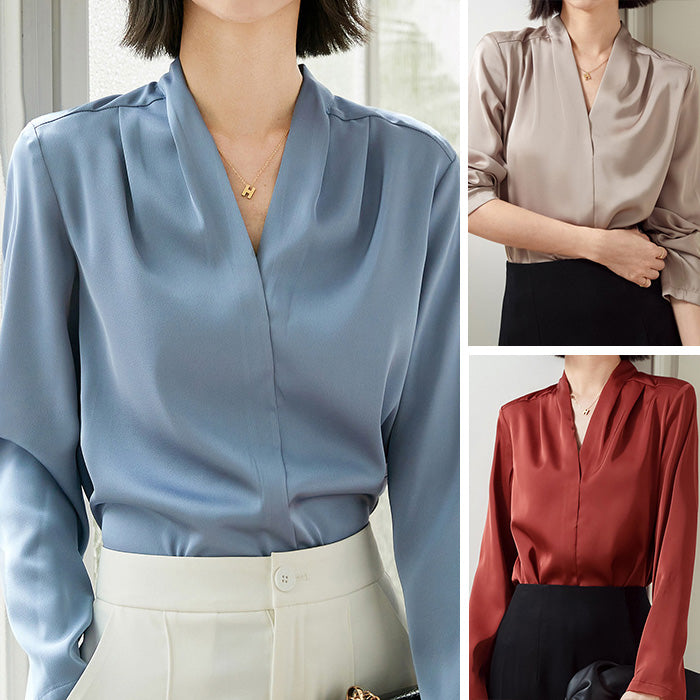 Emie-Daly Penthouse Satin Blouse