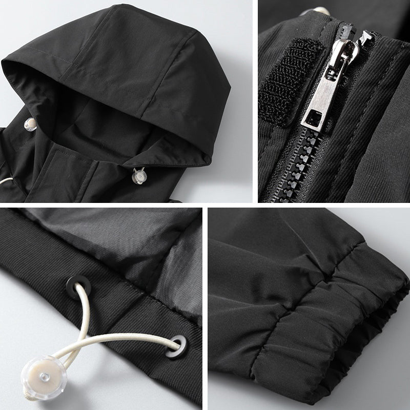 Frank Hardy Noir Hooded Jacket