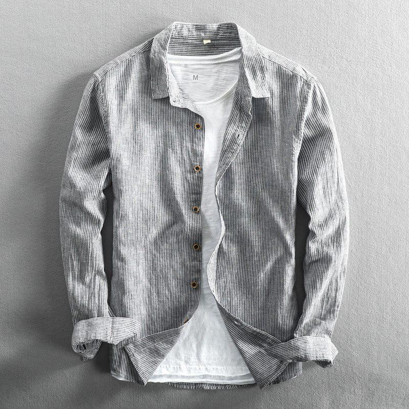Frank Hardy Premium Long Sleeve Linen Shirt