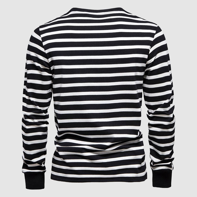 Frank Hardy Premium Striped Cotton Sweatshirt