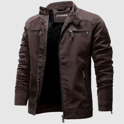 Frank Hardy Velvet Leather Jacket