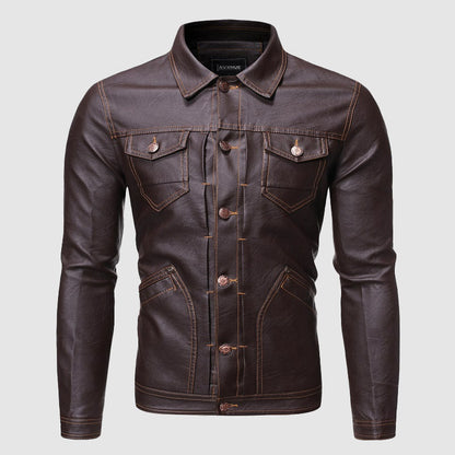 Frank Hardy Vintage Biker Leather Jacket