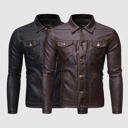 Frank Hardy Vintage Biker Leather Jacket