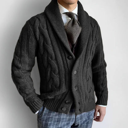 Jason Jacquard Knitted Cardigan