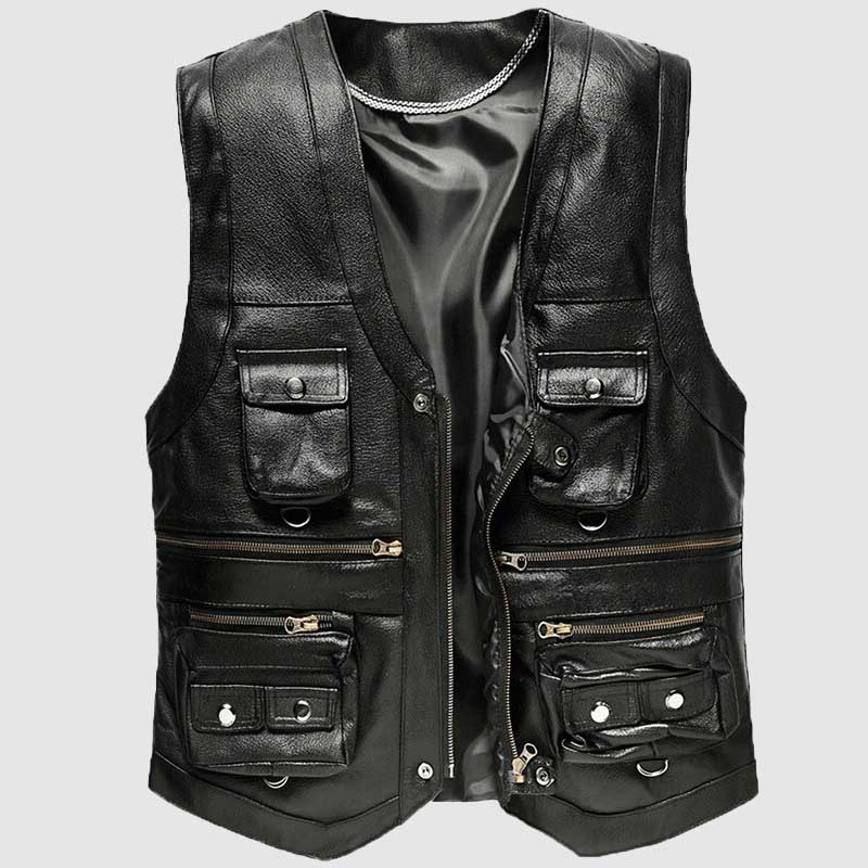 Luke Vintage Leather Vest