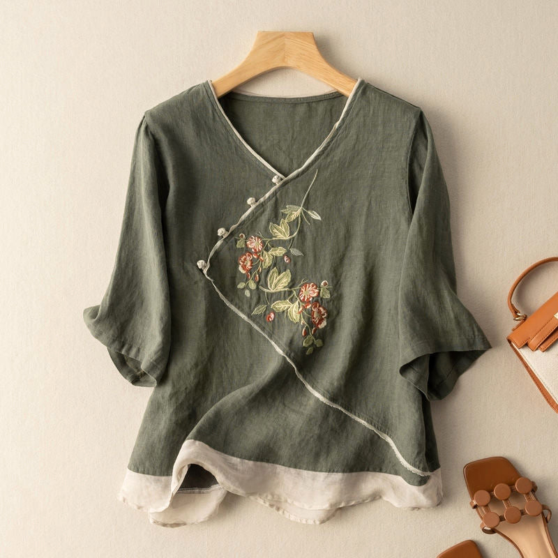 Emie-Daly Floral Summer Blouse