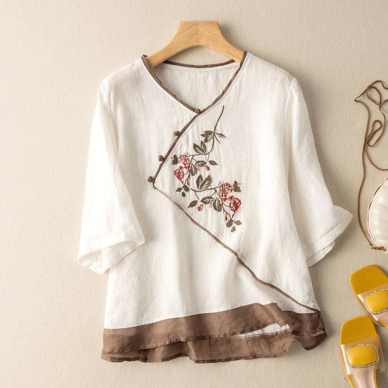 Emie-Daly Floral Summer Blouse