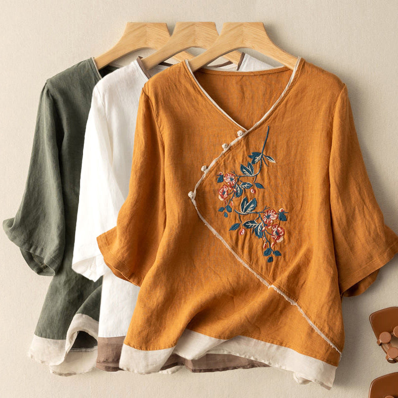 Emie-Daly Floral Summer Blouse