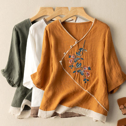 Emie-Daly Floral Summer Blouse