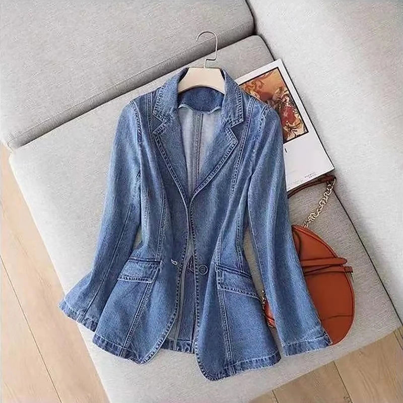 Malin Tassou Contemporary Denim Blazer