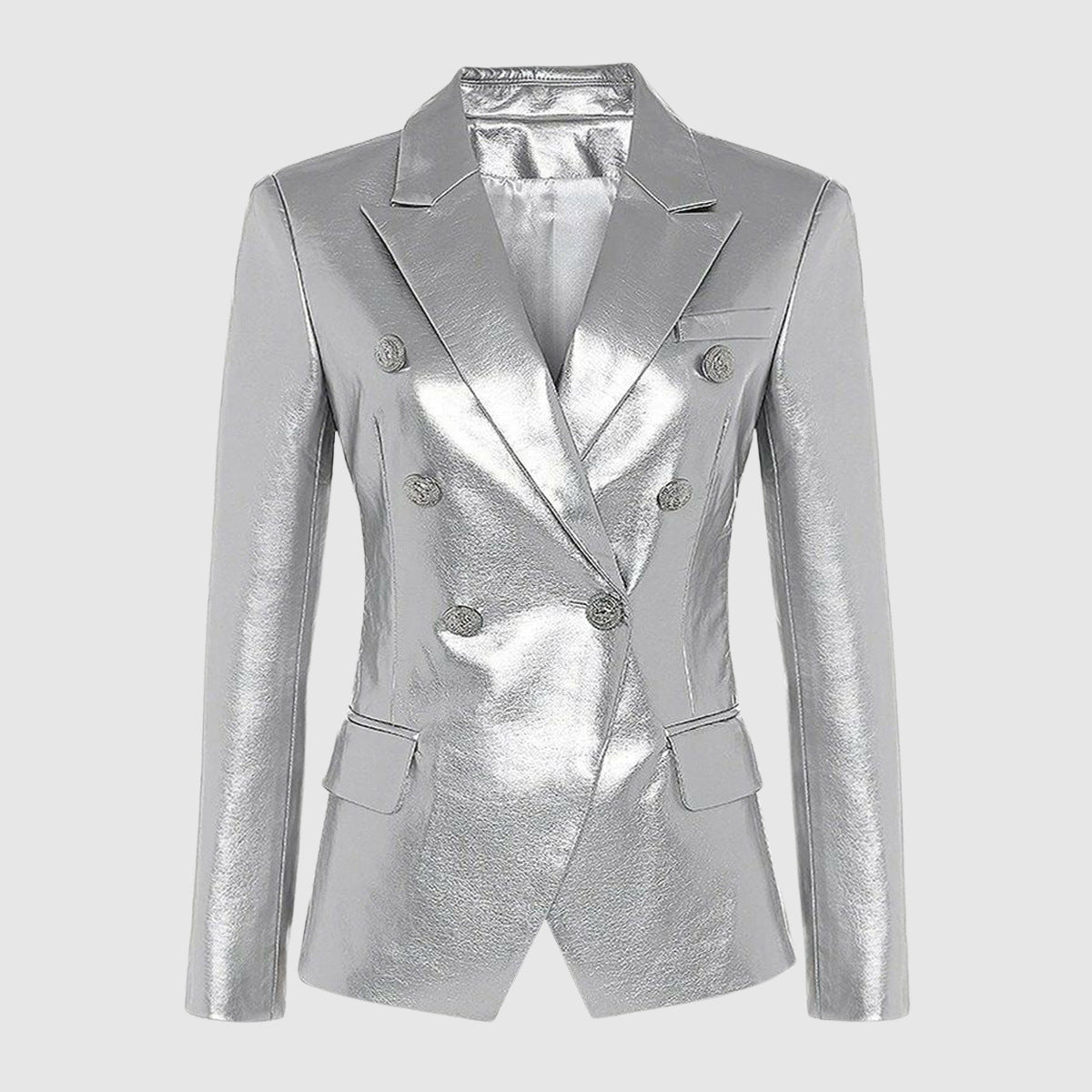 Malin Tassou Luxe Leather Blazer