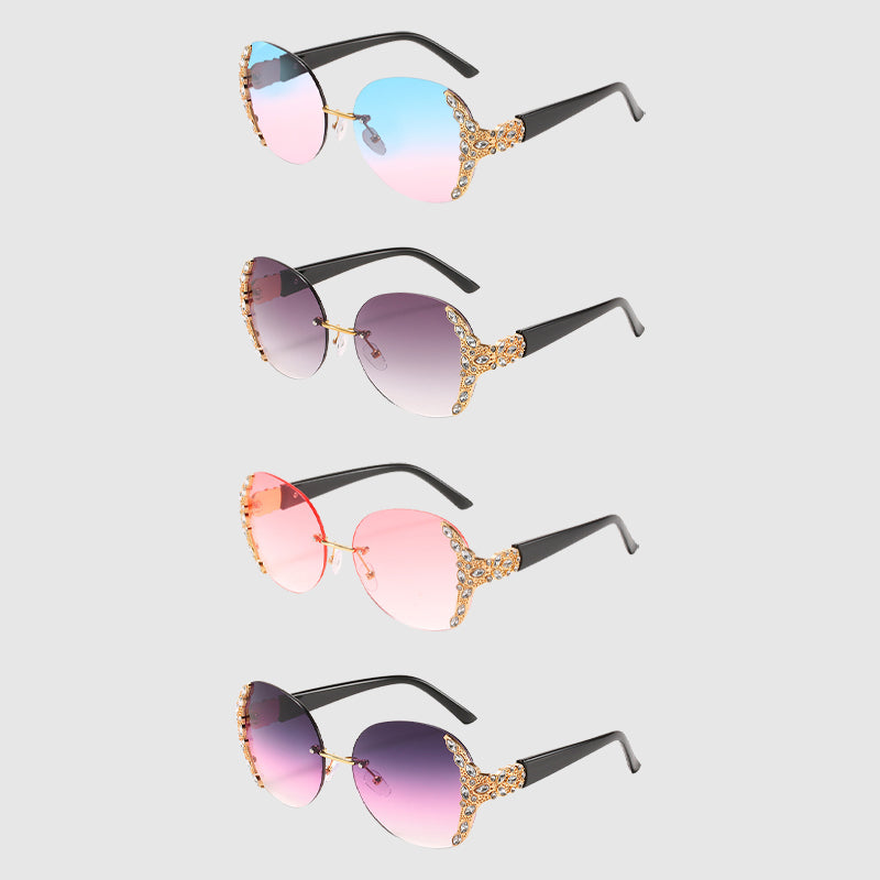 Marie-Daly Crystal Gradient Sunglasses