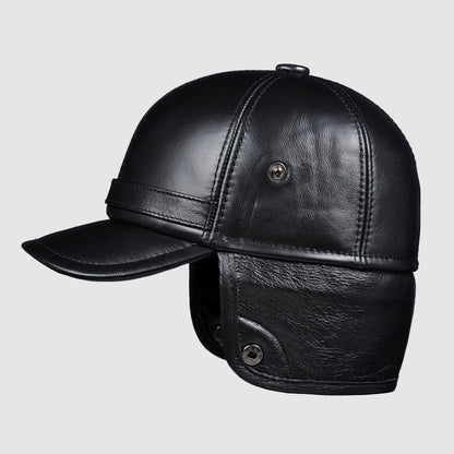 Mustang Genuine Leather Winter Cap