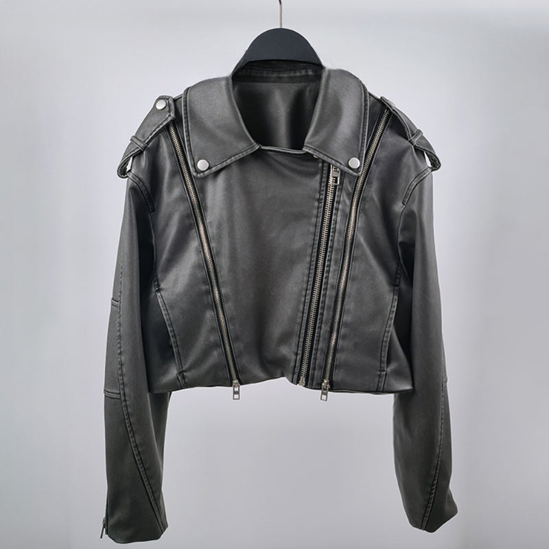 Nelly Midnight Leather Jacket