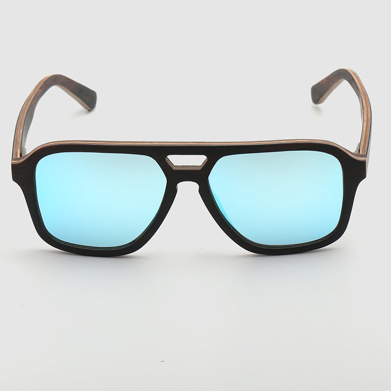 Rise Wooden Aviator Sunglasses