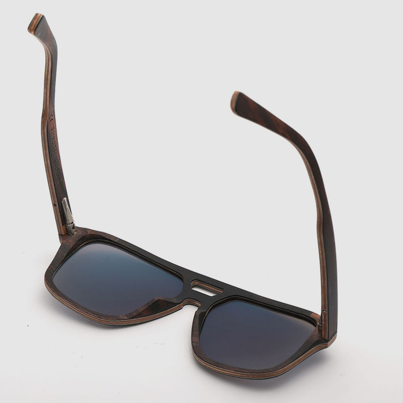 Rise Wooden Aviator Sunglasses