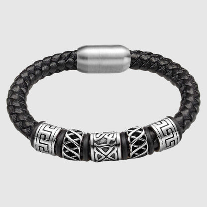 Rugged Edge Leather Bracelet