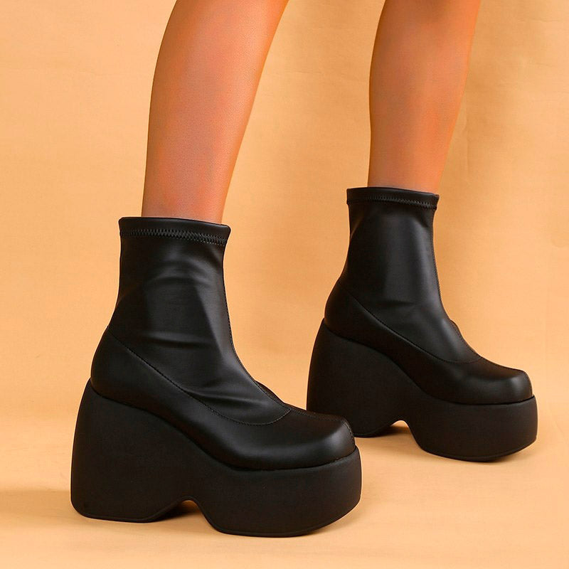 Sofia Tassou Platform Boots