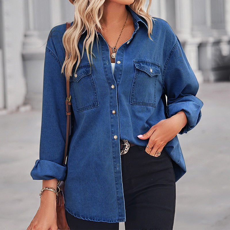 Sofie Malou Oversized Denim Shirt