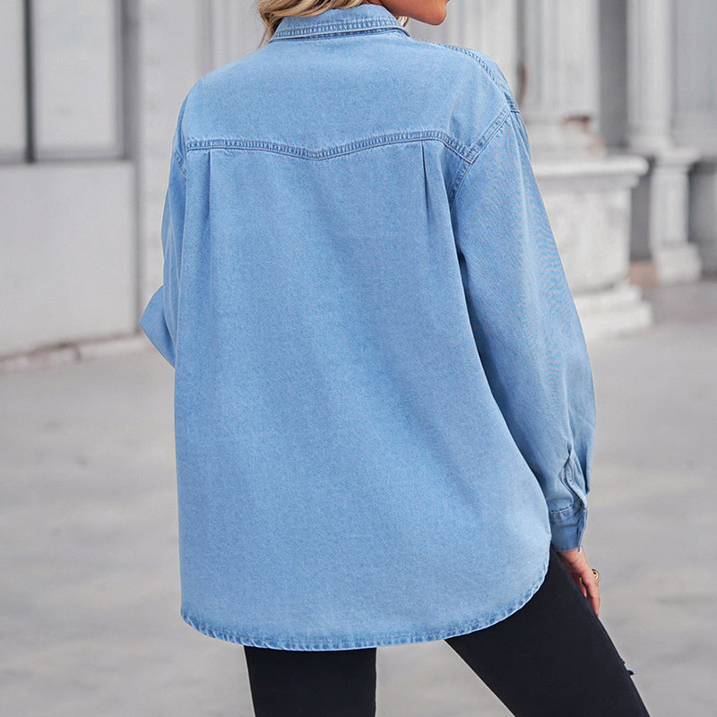 Sofie Malou Oversized Denim Shirt