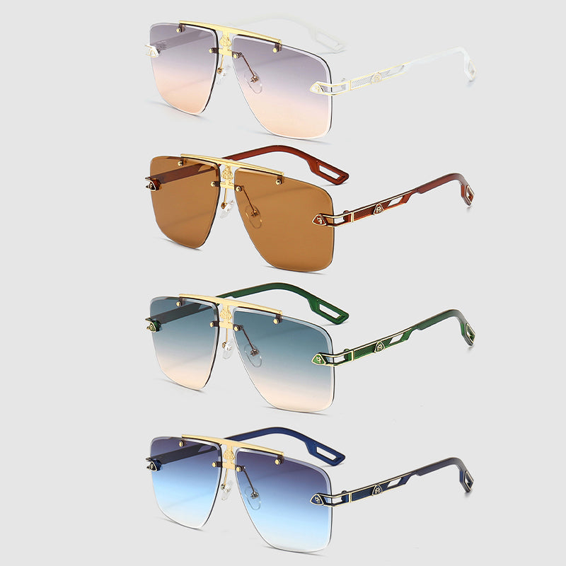 St-Tropez Rimless Gradient Sunglasses