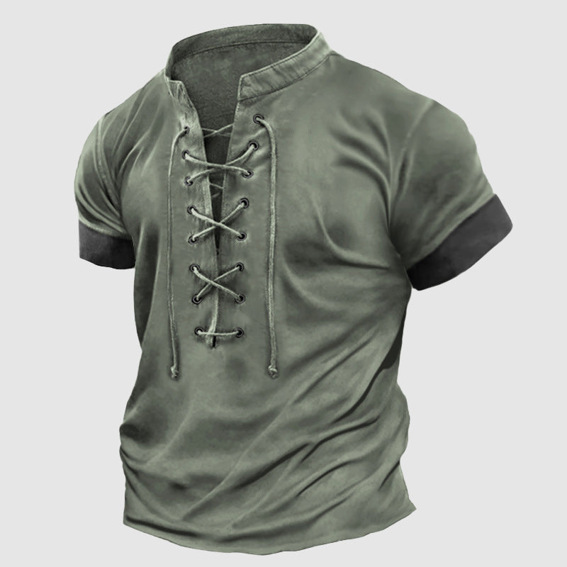 Stallone Vintage Henley Shirt